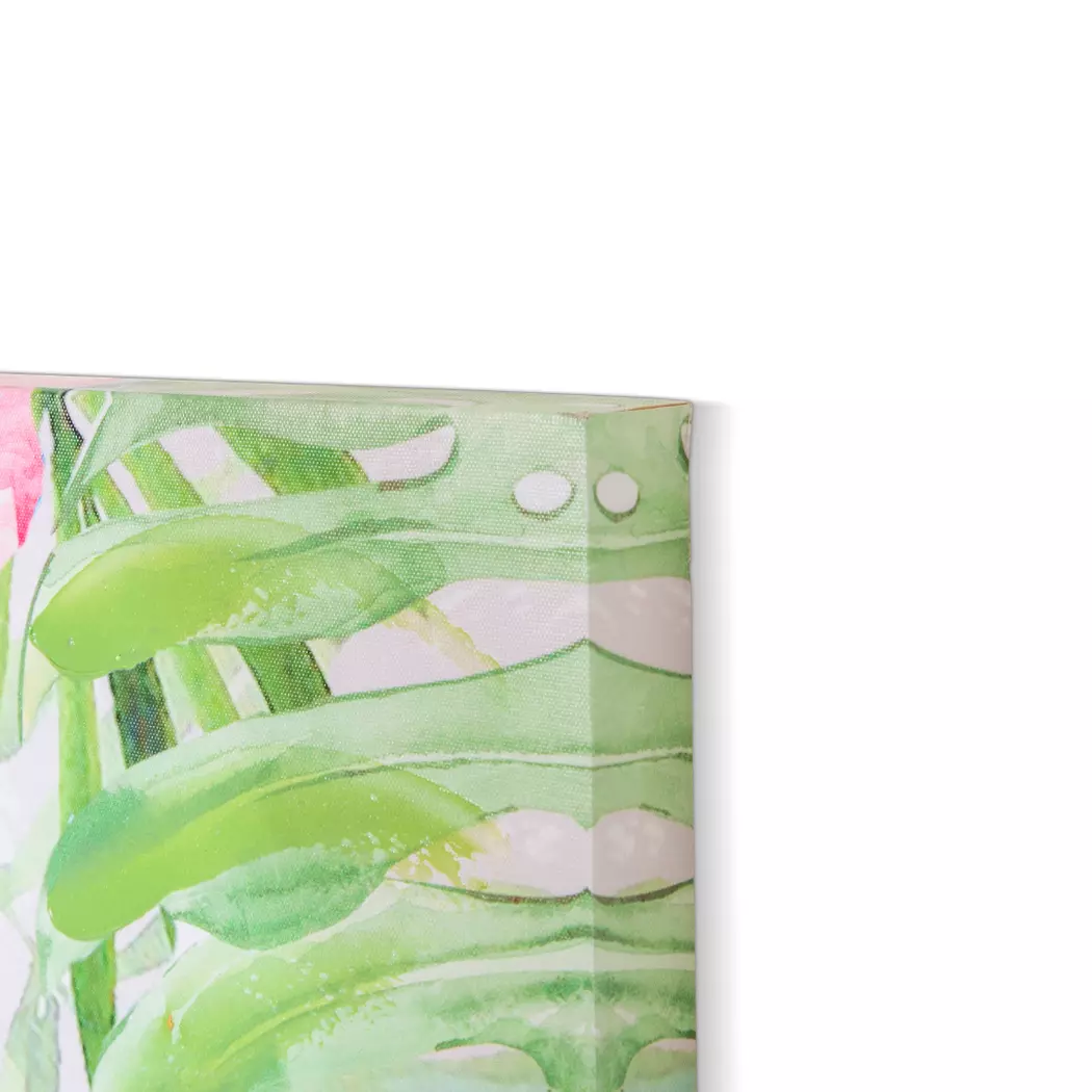 Wandbild 40 x 80 cm Flamingo stehend
