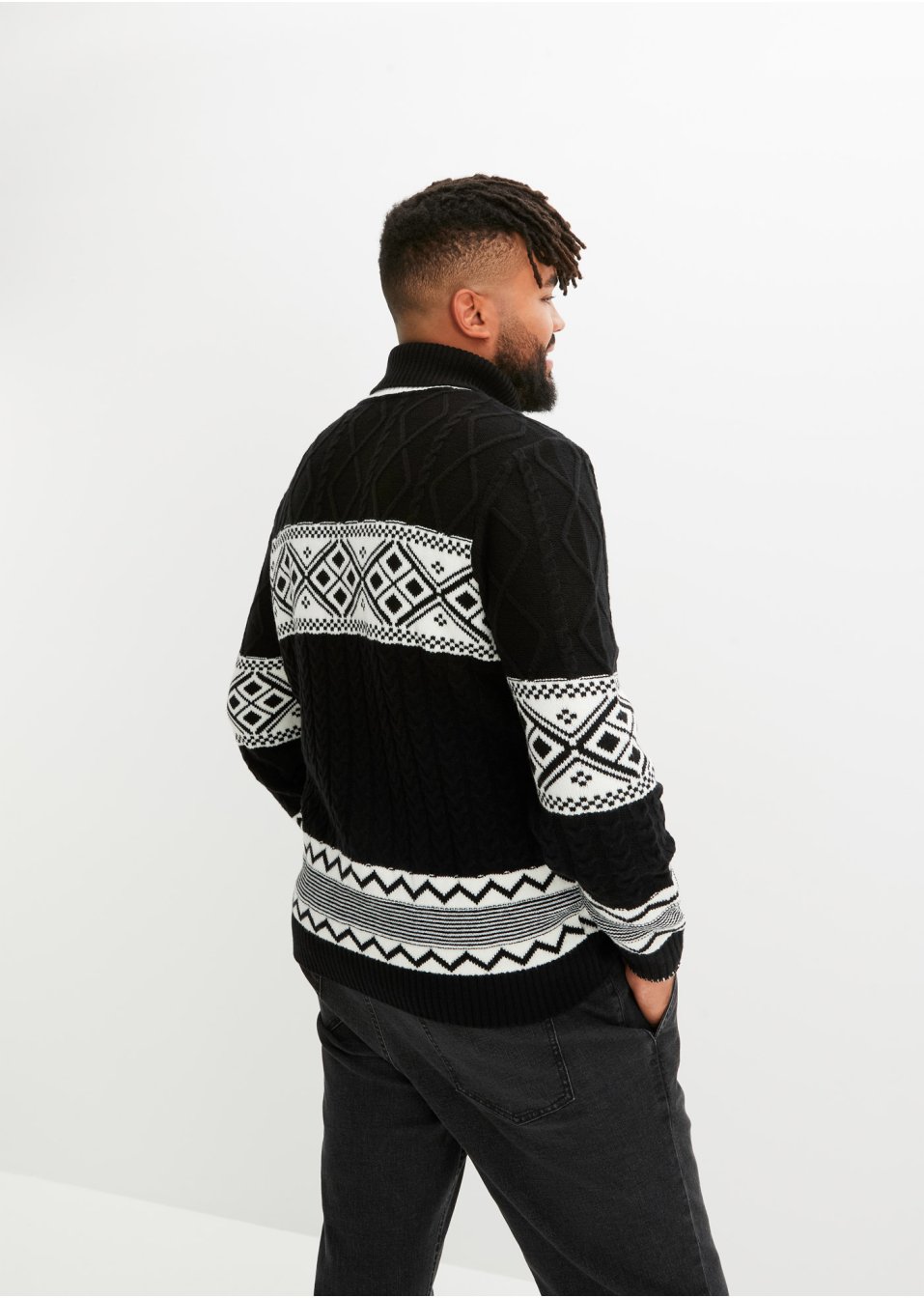 Pull col roulé