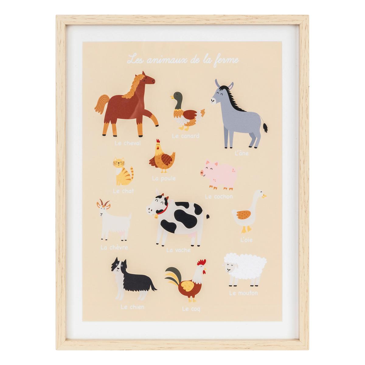 TABLEAU FERME 30X40CM