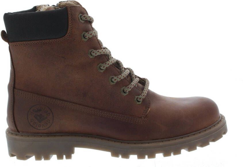 Develab 41073 Veterboots Laarzen Met Veters Jongens Cognac