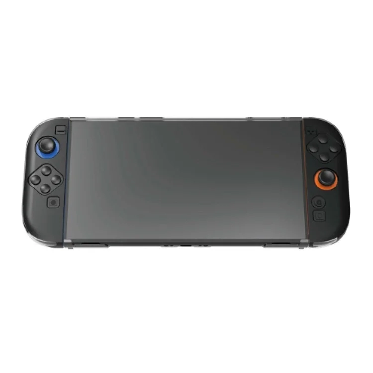 TPU Case Schutzhülle Anti-Rutsch Cover für Nintendo Switch 2 und Joy-Cons - Schwarz / Transparent