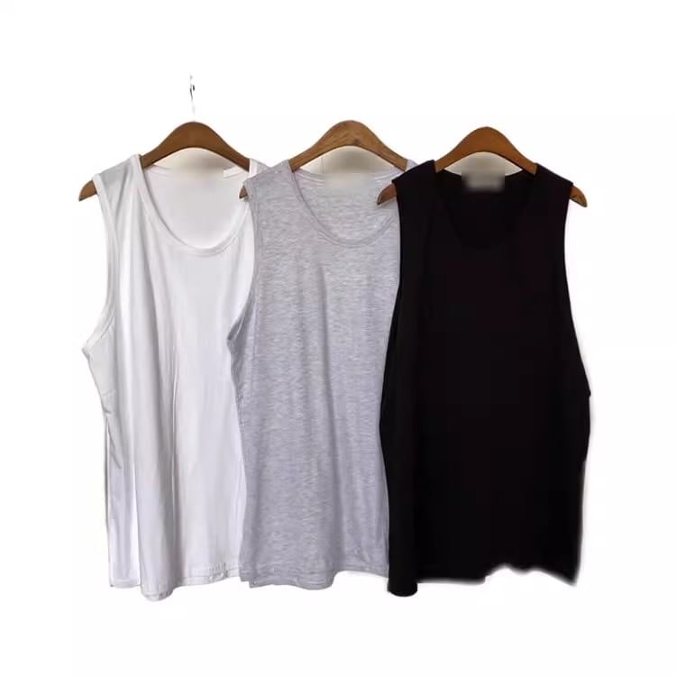 fluffush - Tanktop met ronde hals en effen patroon