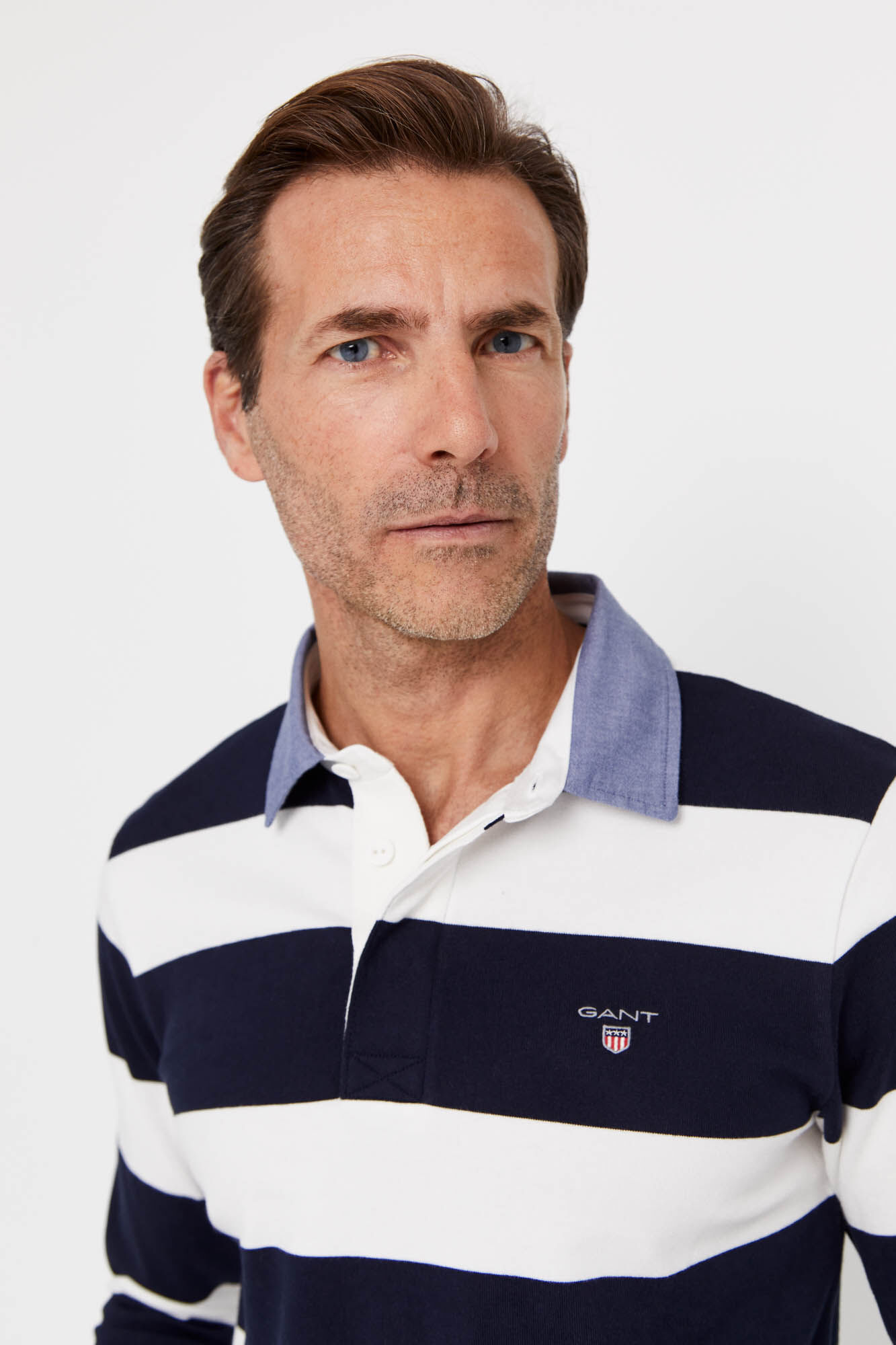 Polo de manga comprida - Branca
