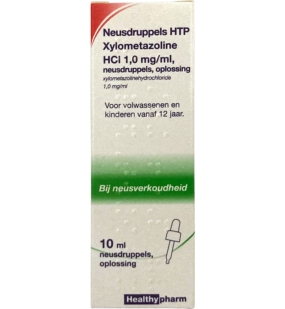 Healthypharm Neusdruppels HTP Xylometazoline HCl 1mg/ml (10 ml)