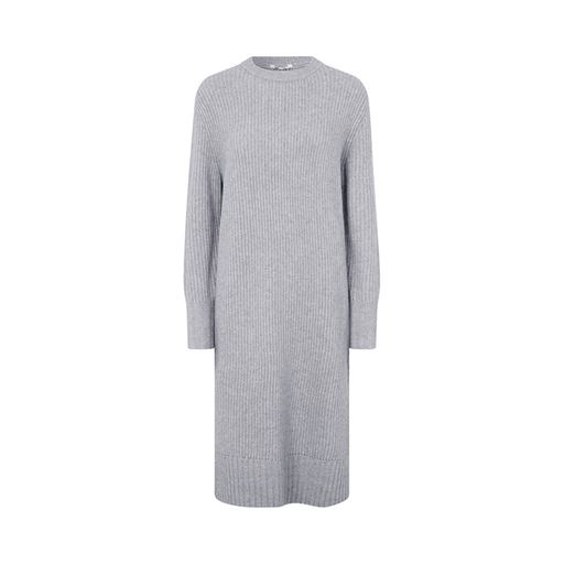 mbyM Sondra-M Strikkjole, Light Grey Melange, M/L