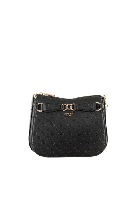 Sacs à main guess jeans arlena logo crossbody hobo blo black logo