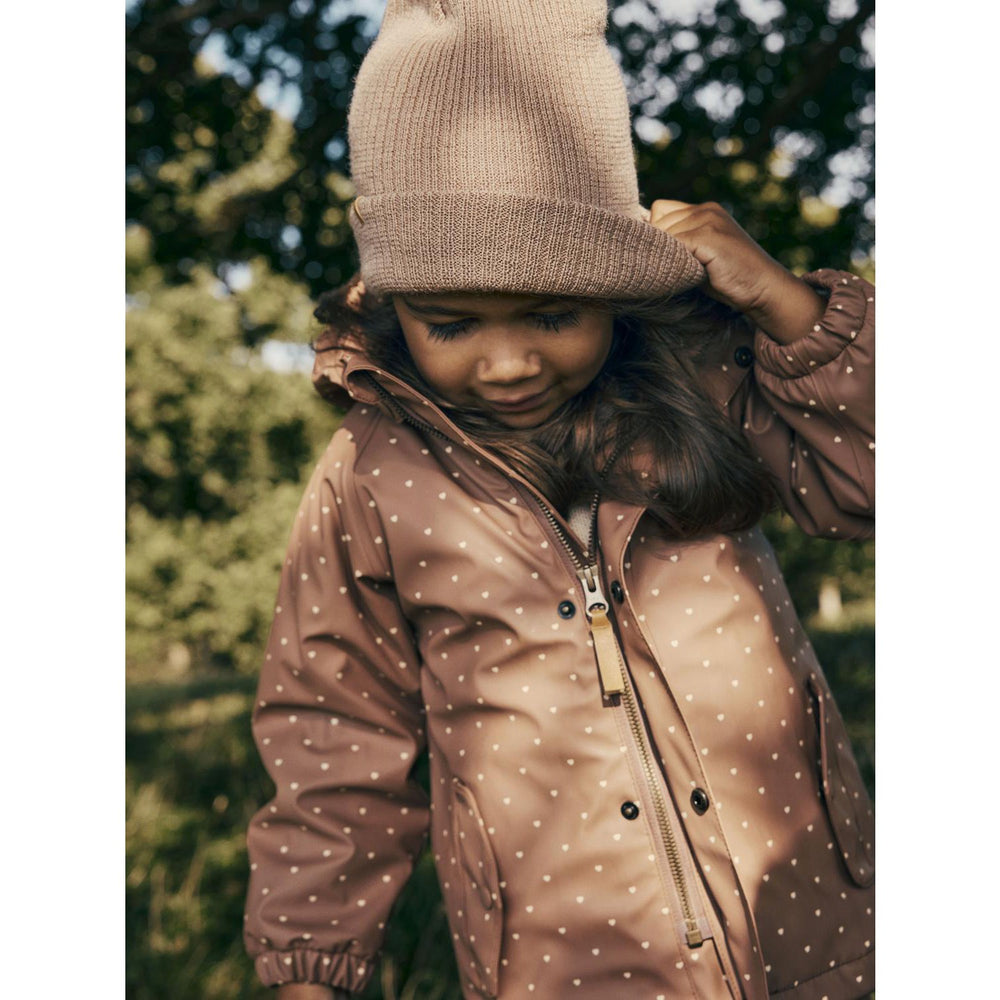Køb Lil'Atelier Rugby Tan Nanson Strik Beanie
