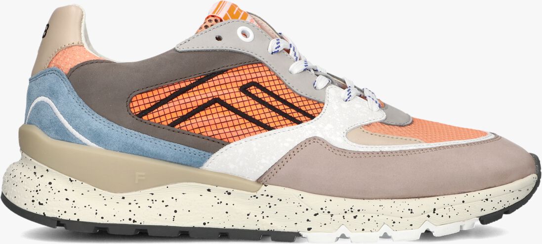oranje floris van bommel lage sneakers sfm-10243 de treener