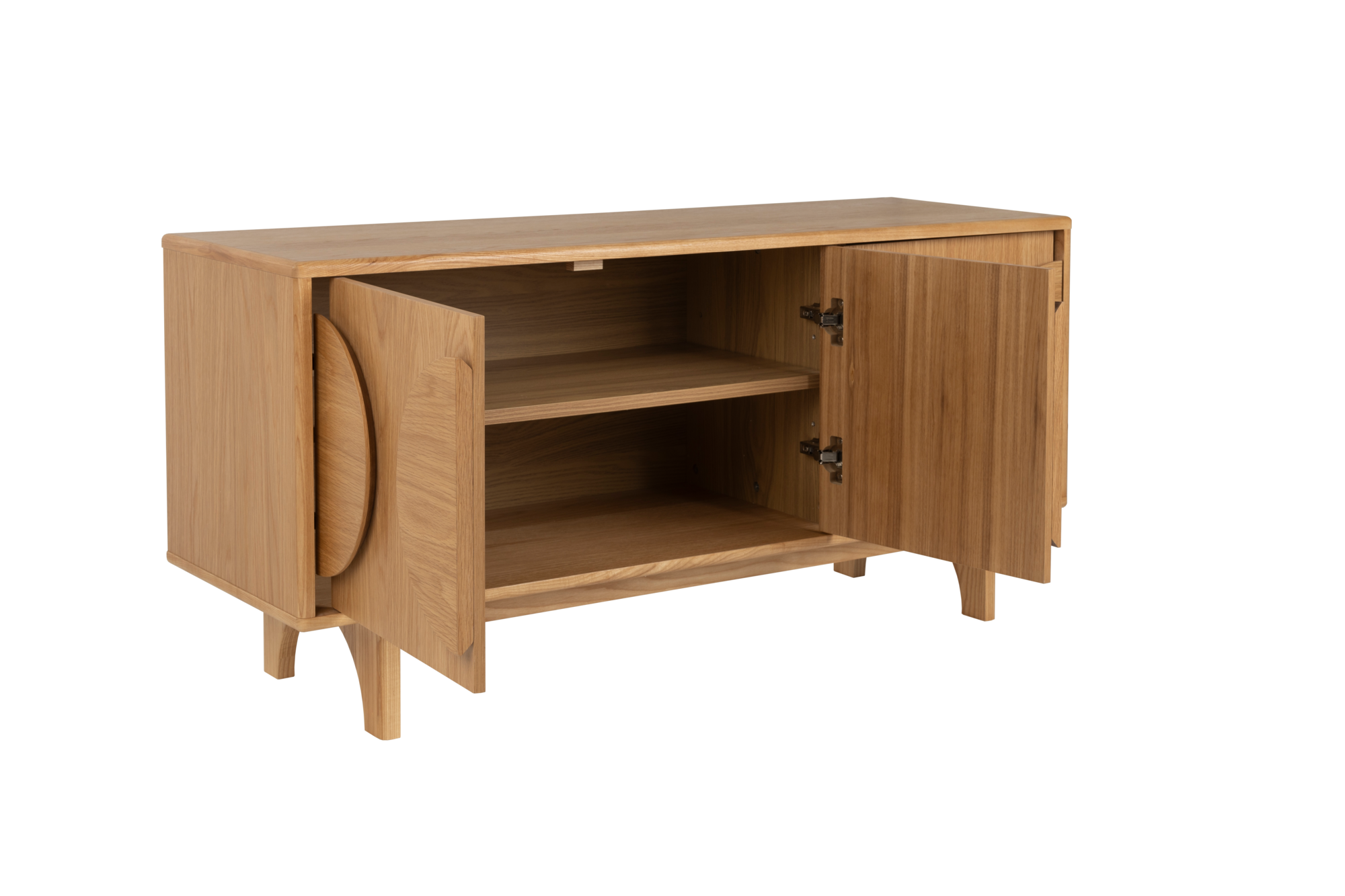 Dressoir Groove 3 deurs naturel eiken