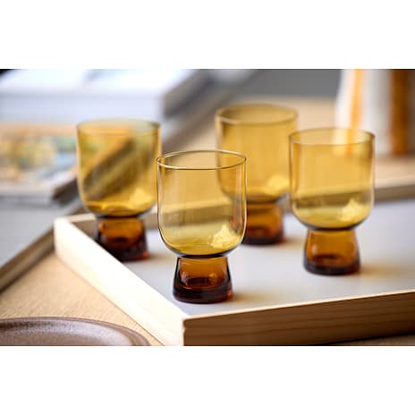 Lyngby Glas Sorrento vandglas (30cl) - gul