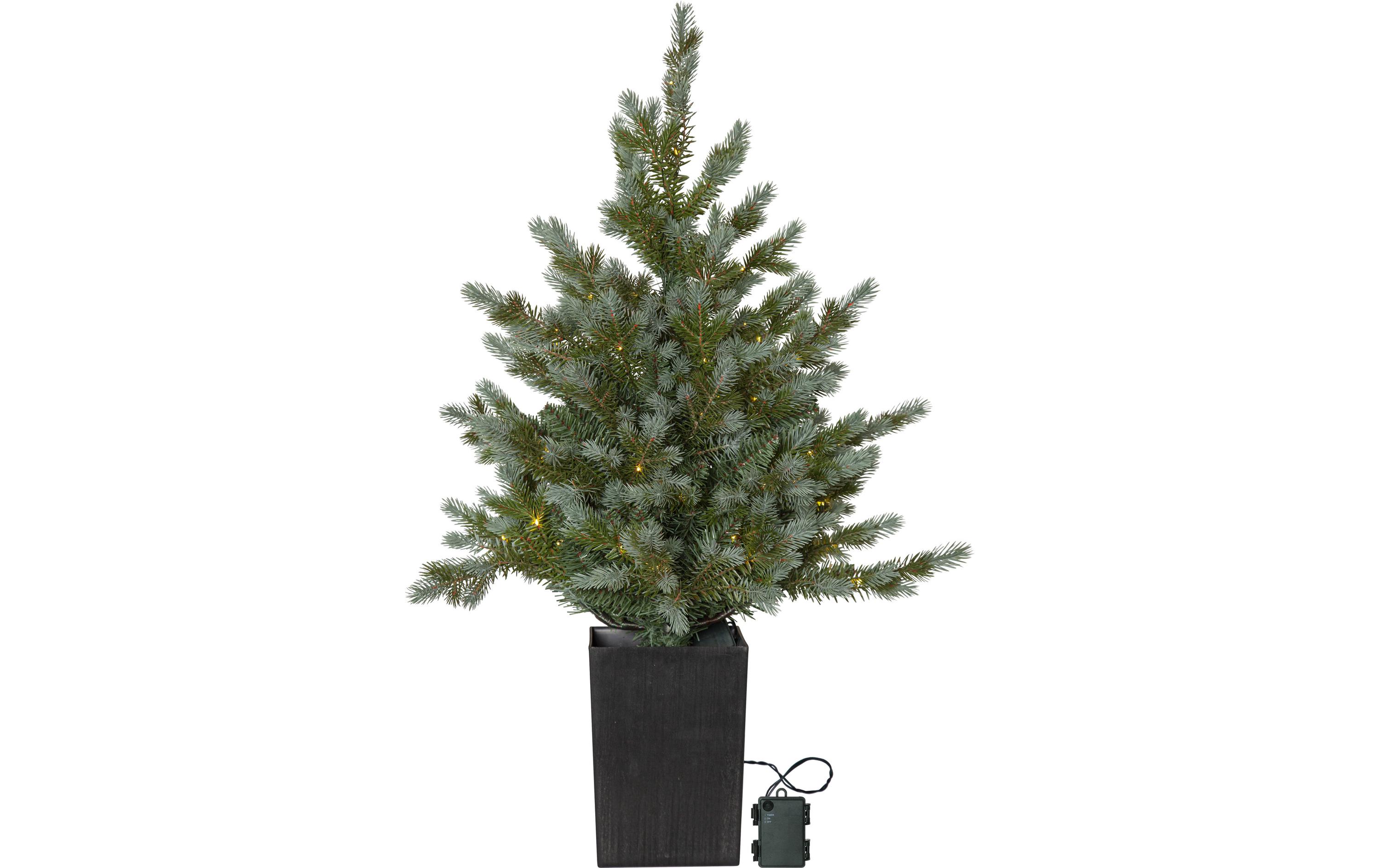 Weihnachtsbaum LED Greyland M, 80 LEDs, 95 cm, Grün<br>LED Baum