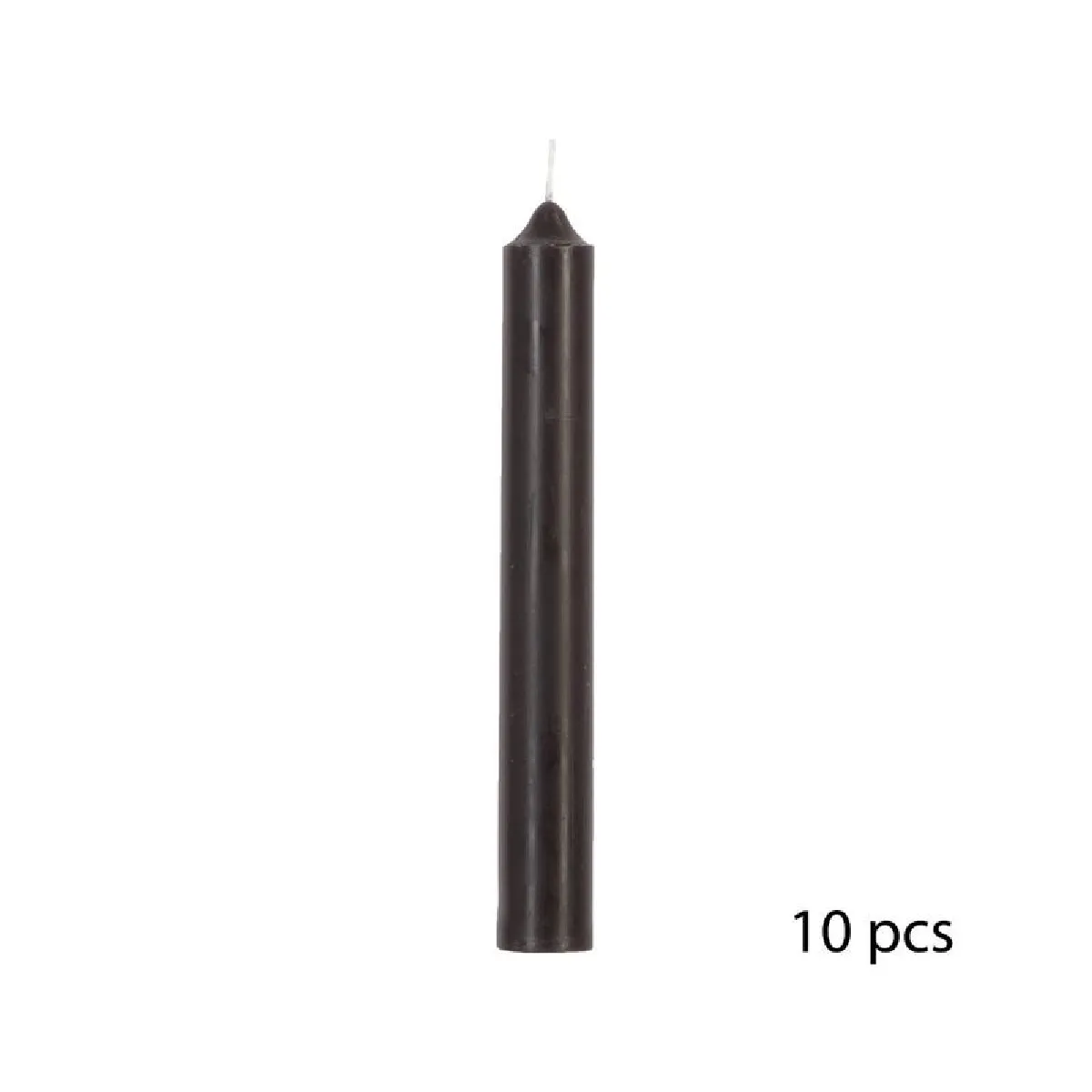 But Bougies x10 HUGO Noires - 16 cm