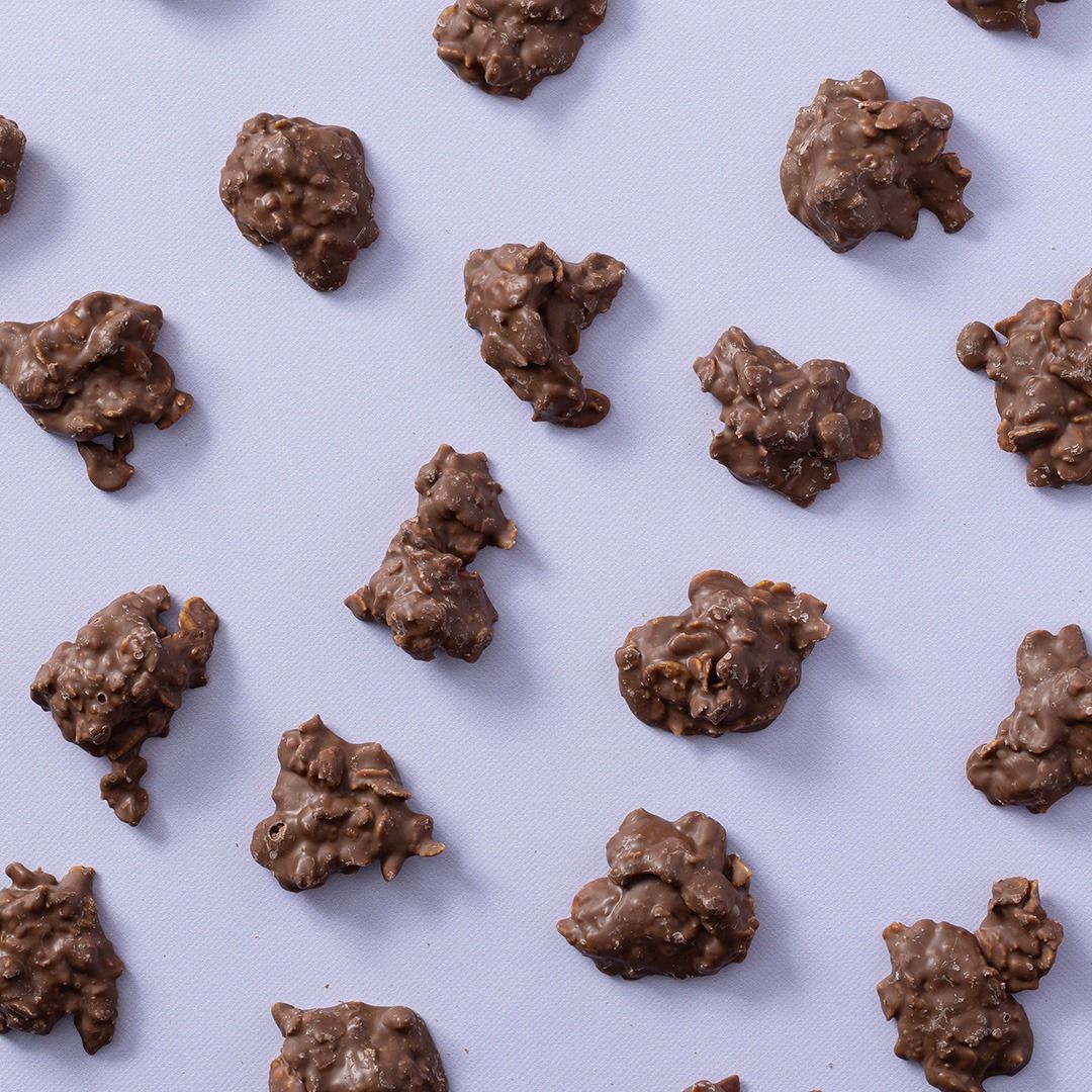 Ambachtelijke chocolade cornflakes rotsjes melk
