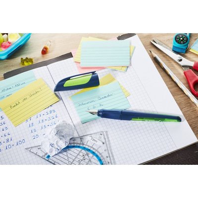 Stylo plume EASYbuddy L, gauchers, noir/citron