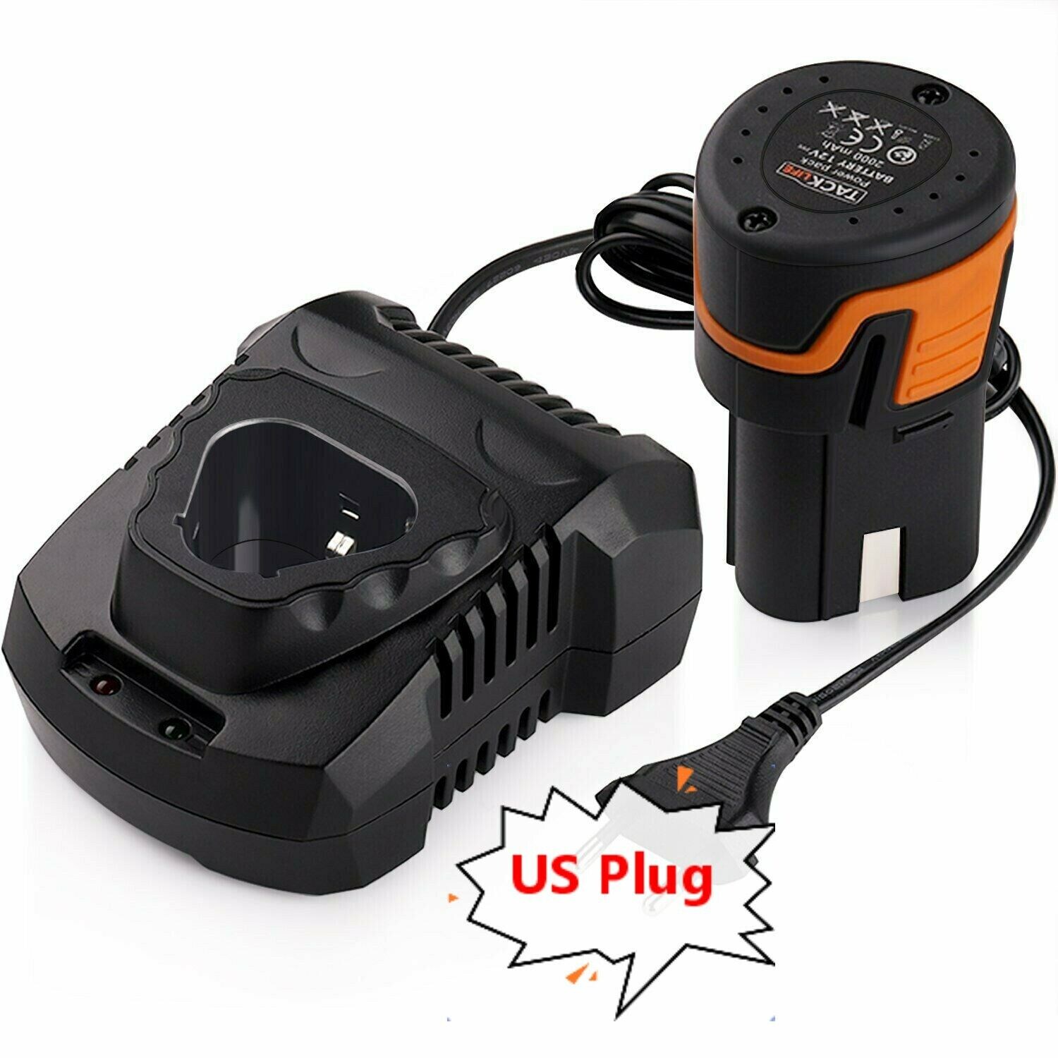 Tacklife 12V Akku und Ladegerät für Tacklife PCD01B Akku Bohrmaschine