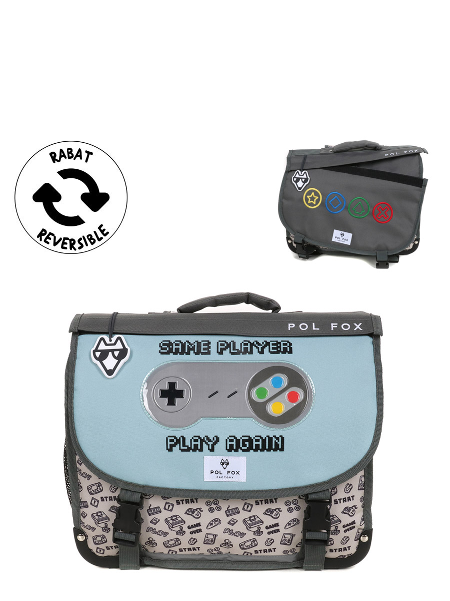 Cartable RÀversible Pol Fox Gamer 38 cm