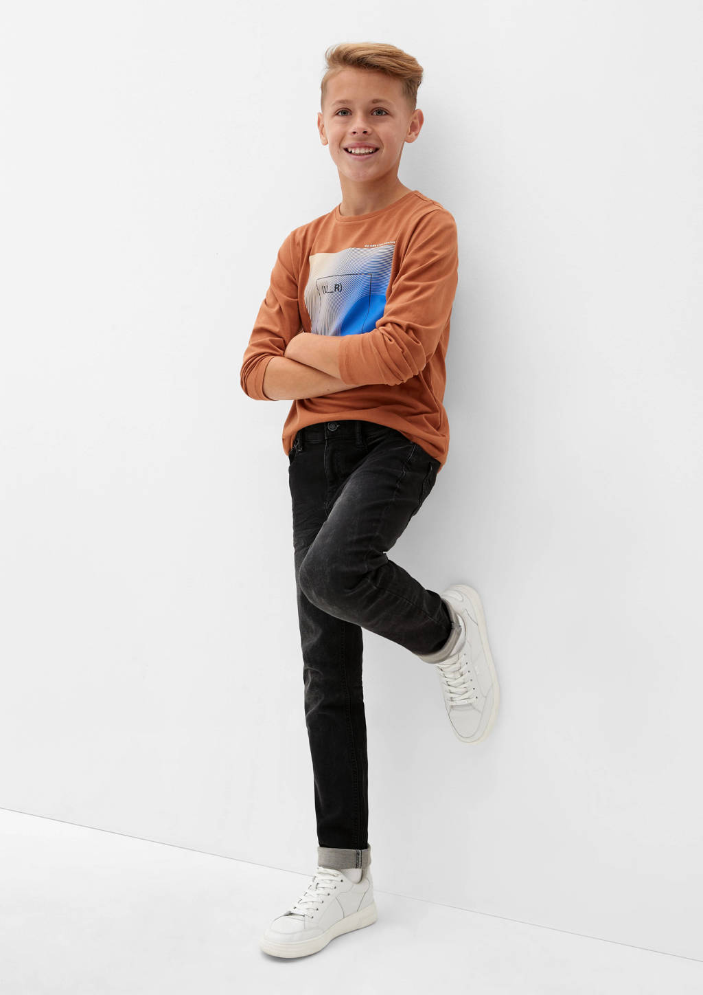 s.Oliver regular fit jeans antraciet