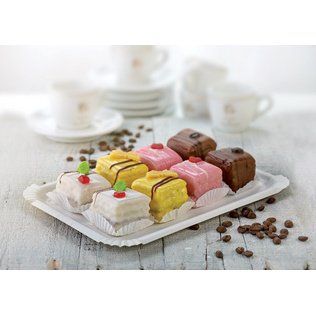 Assiette en carton 'pure' rectangulaire, blanc