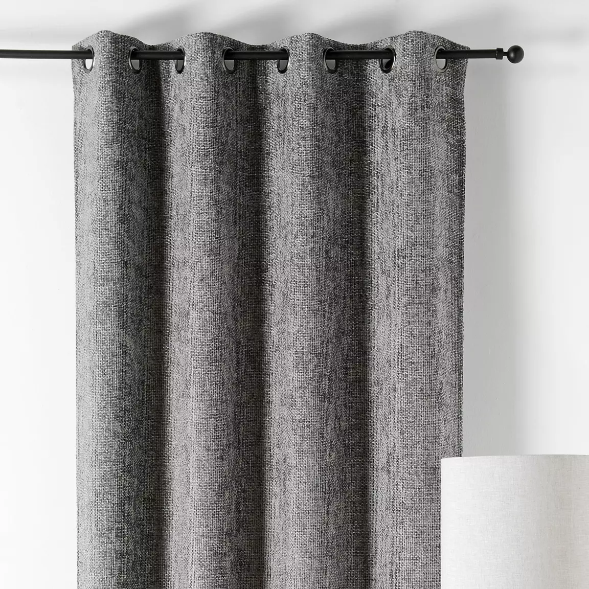 Rideau (135 x 250 cm) Aspen Gris foncé