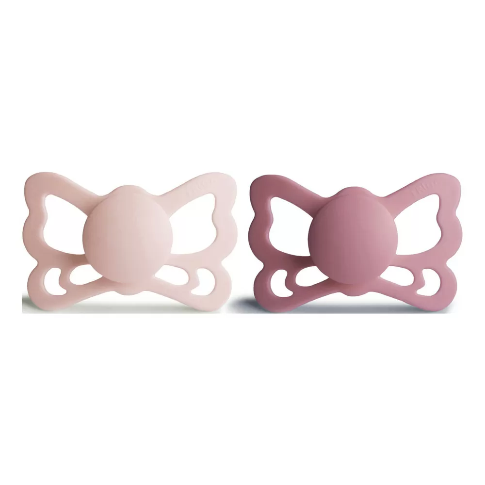 FRIGG Butterfly Anatomisk Silikone Blush/Cedar str. 2 - 2 stk.
