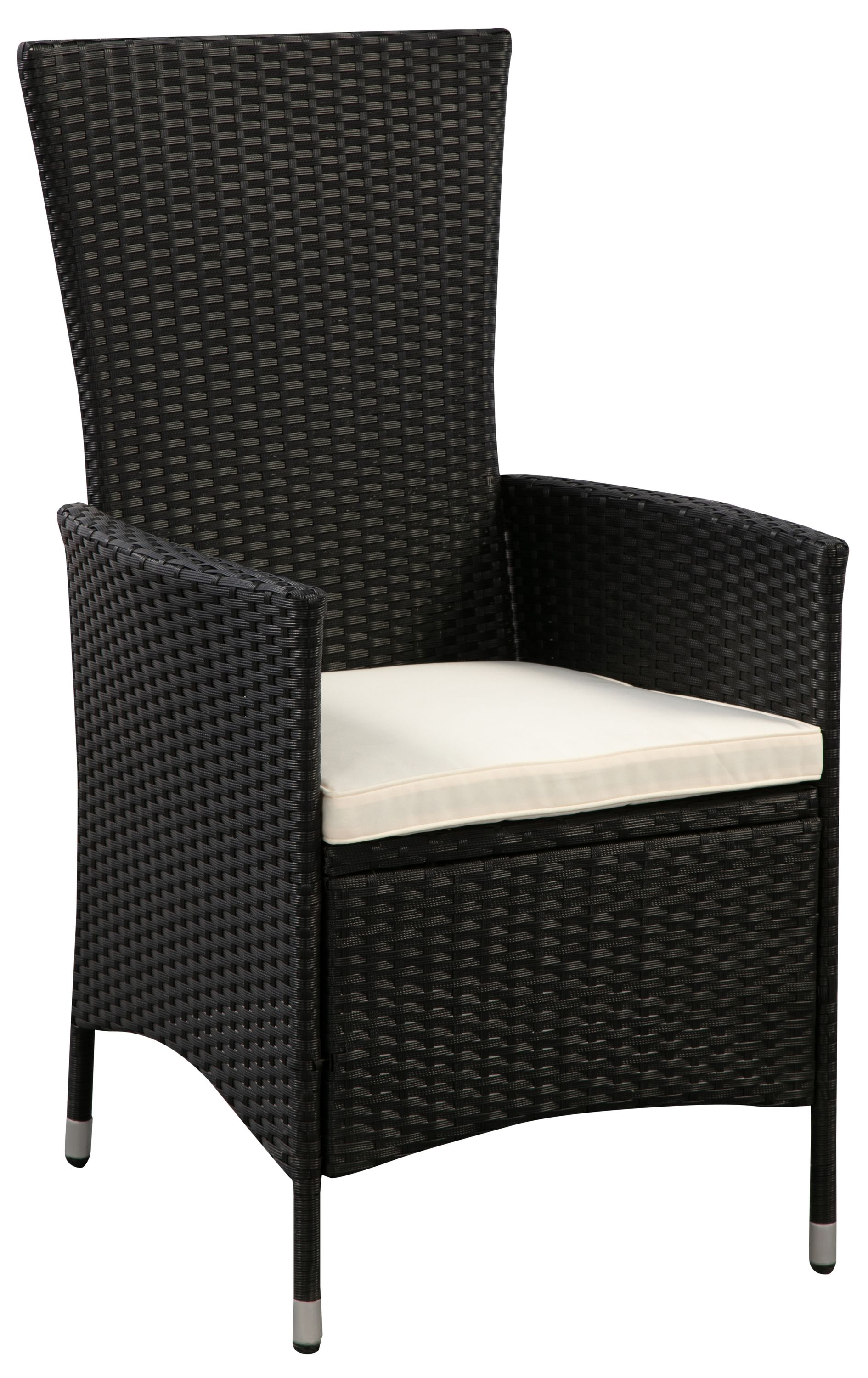 Rattanstühle LIMNOS 2er Set schwarz