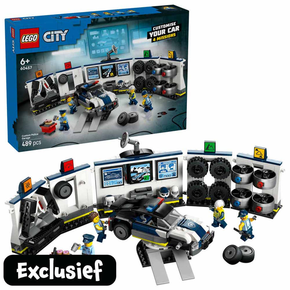 LEGO City garage voor politieauto's 60457