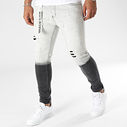 Jean Skinny Gris Noir