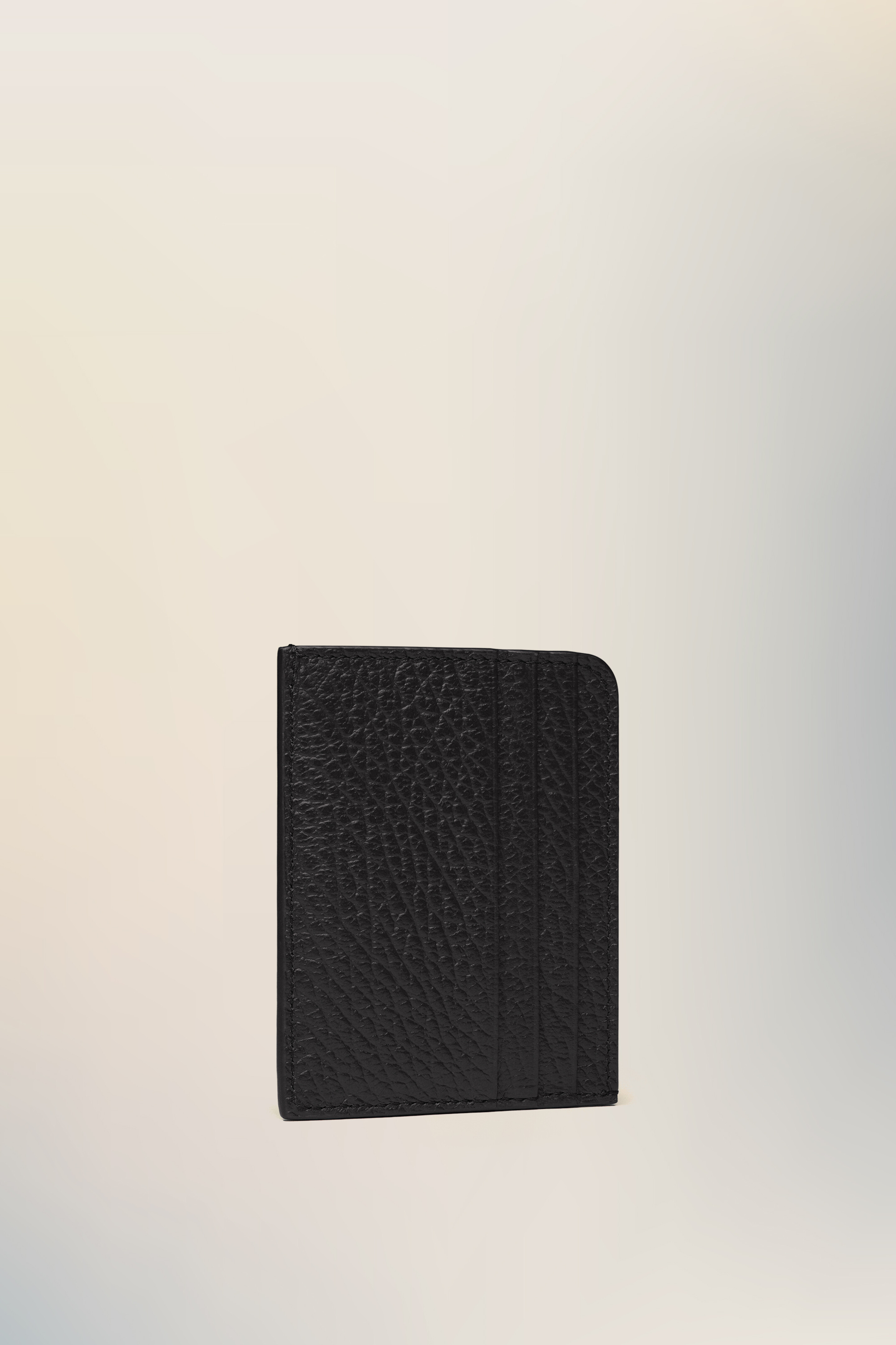 Porte-Cartes En Cuir Noir