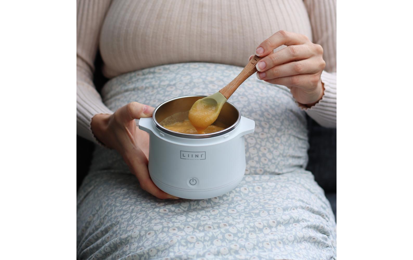 Babykostwärmer WeissBreiwärmer für unterwegs mit Akku