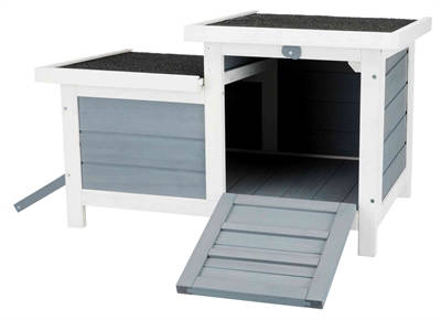 Trixie Knaagdierhuis Met 2 Ingangen Grijs / Wit 70 x 45 x 43 cm