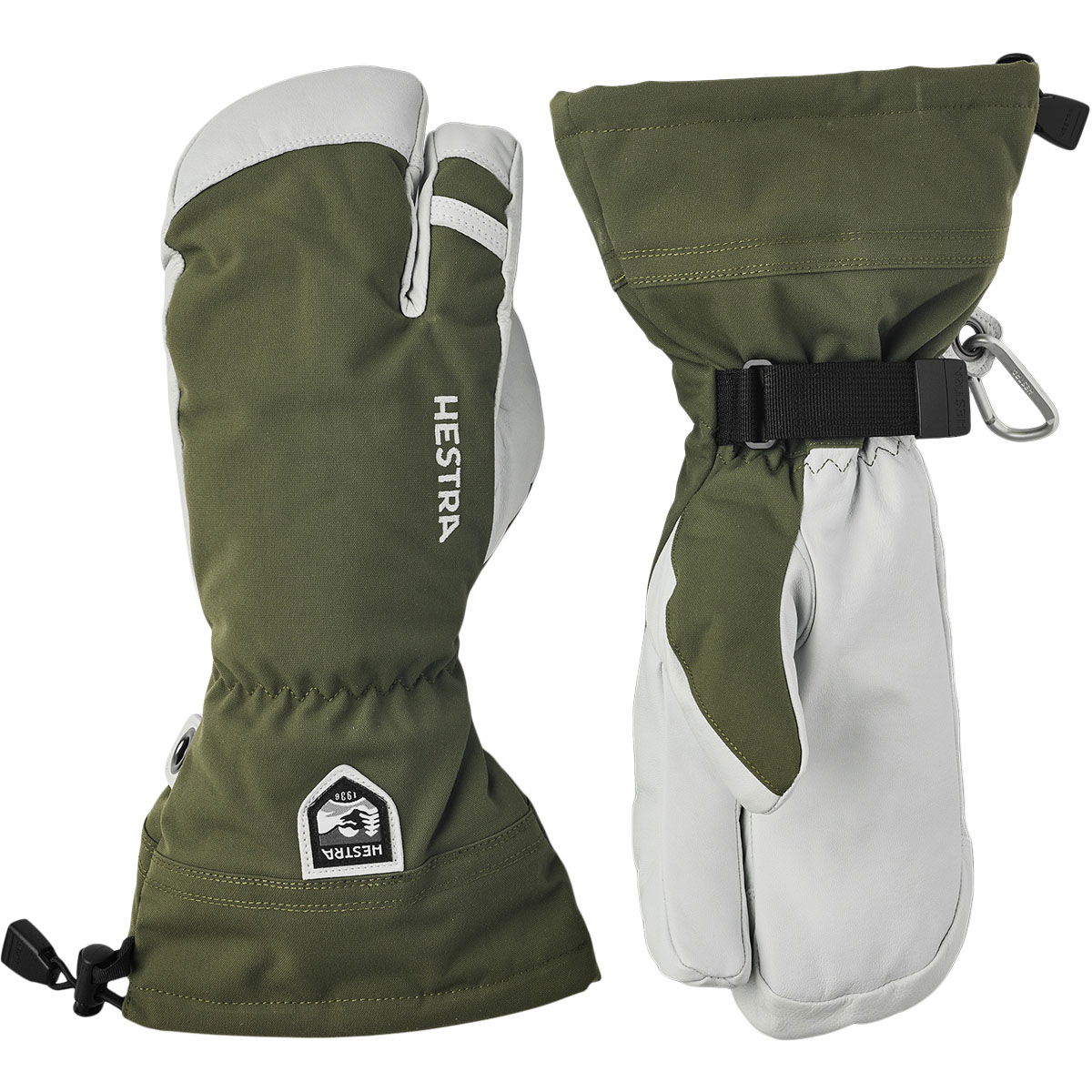 Hestra Army Leather Heli 3 Finger Skihandsker Herre