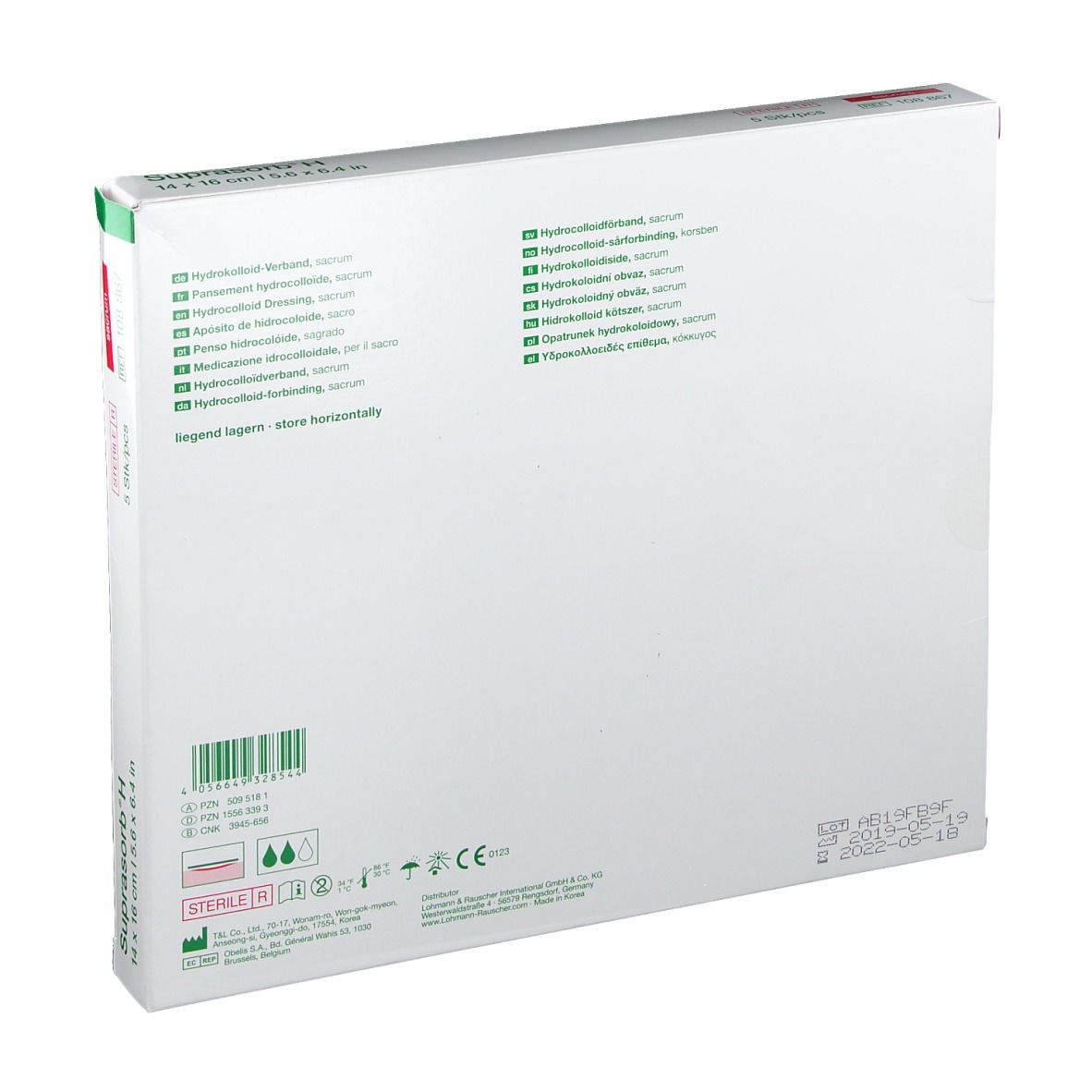Suprasorb® H Hydrokolloid-Verband Sacrum 14 x 16 cm