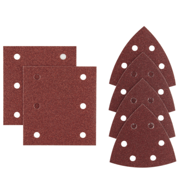 Irwin schuurvel voor Makita Tristar, zelfklevend K80, 6 stuks