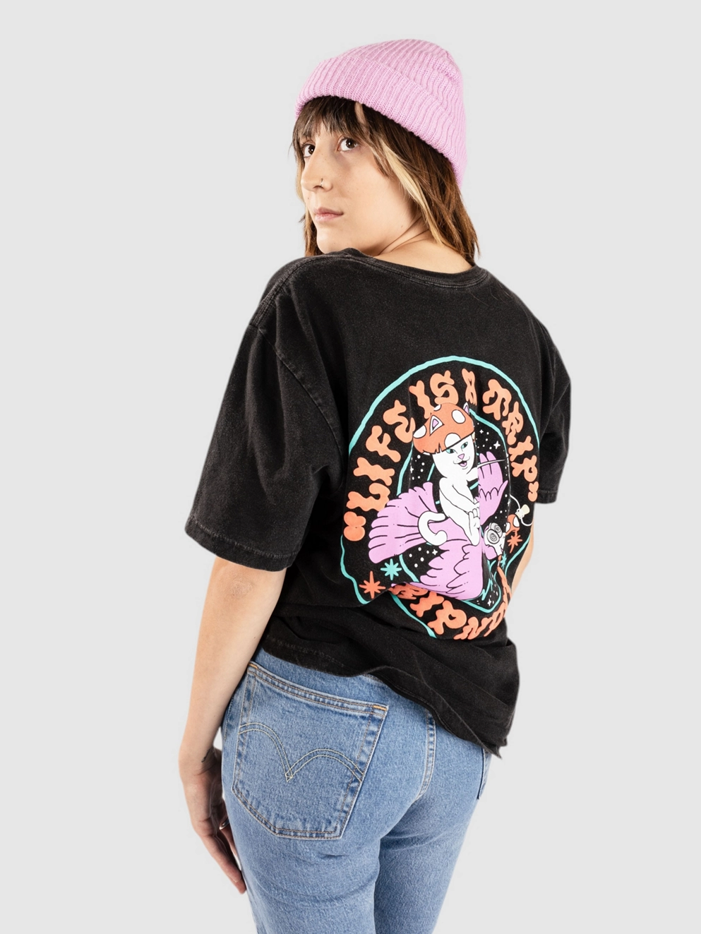 RIPNDIP Take A Trip T-Shirt black wash