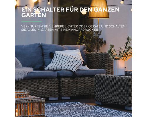 Trust Smart AGST-8800 Draadloze buitenwandschakelaar IP44 Zwart/Grijs