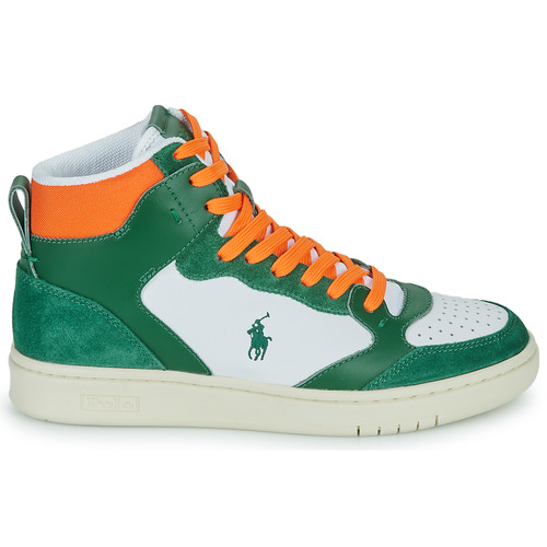 Polo Ralph Lauren - POLO CRT HGH-SNEAKERS-HIGH TOP LACE Verde / Blanco / Naranja