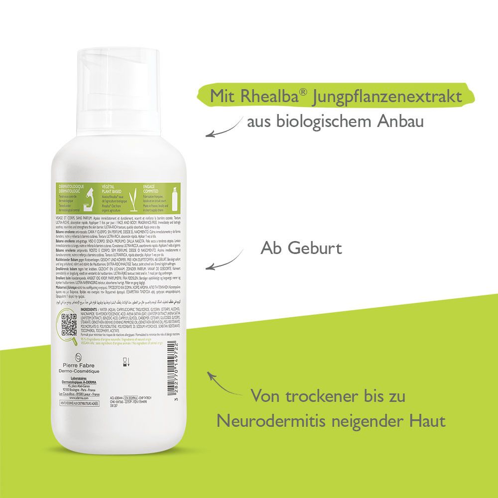 A-DERMA EXOMEGA Control Rückfettender Balsam