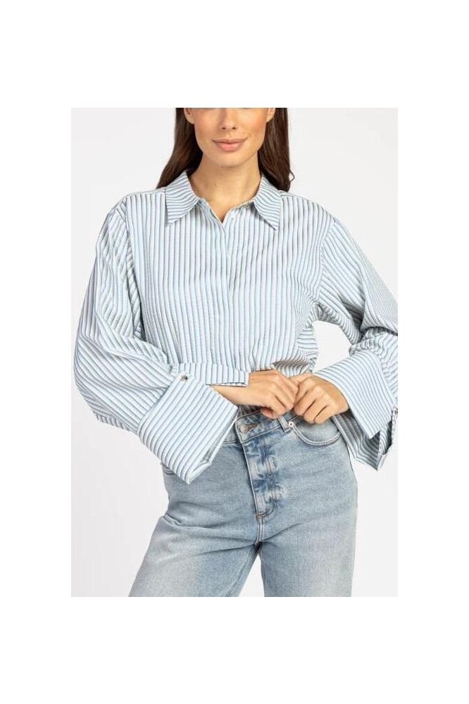Aaiko blauwe dames blouse