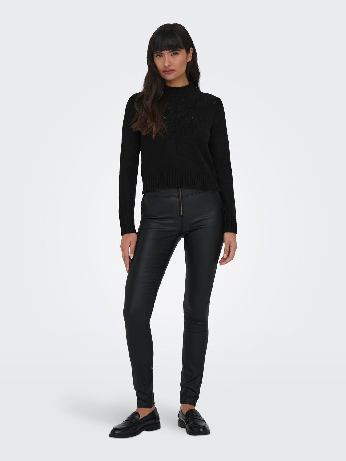 ONLALLIE Strickpullover Black