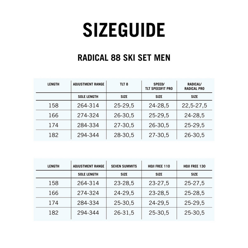 Dynafit Herren Radical 88 Tourenski Set 24/25