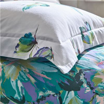 Linge de lit motif papillons - BECQUET CRÉATION