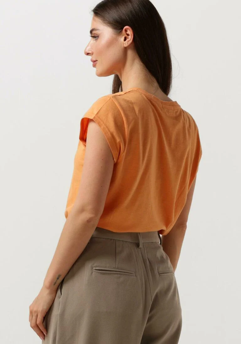 CC HEART oranje cc heart t-shirt basic v-neck t-shirt