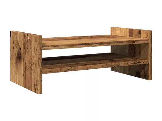 Support de moniteur vieux bois 50x27x20 cm bois d'ingénierie