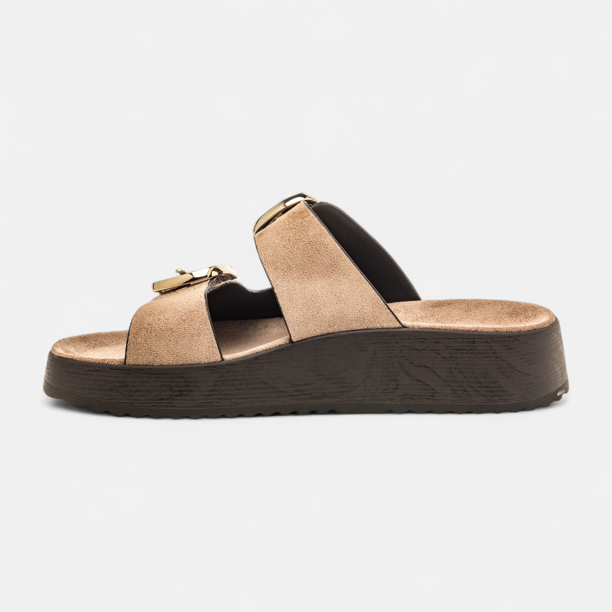 Mules Femme taupe
