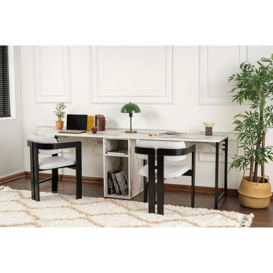 Bureau Marmerlook - 240x60x74cm - Twin