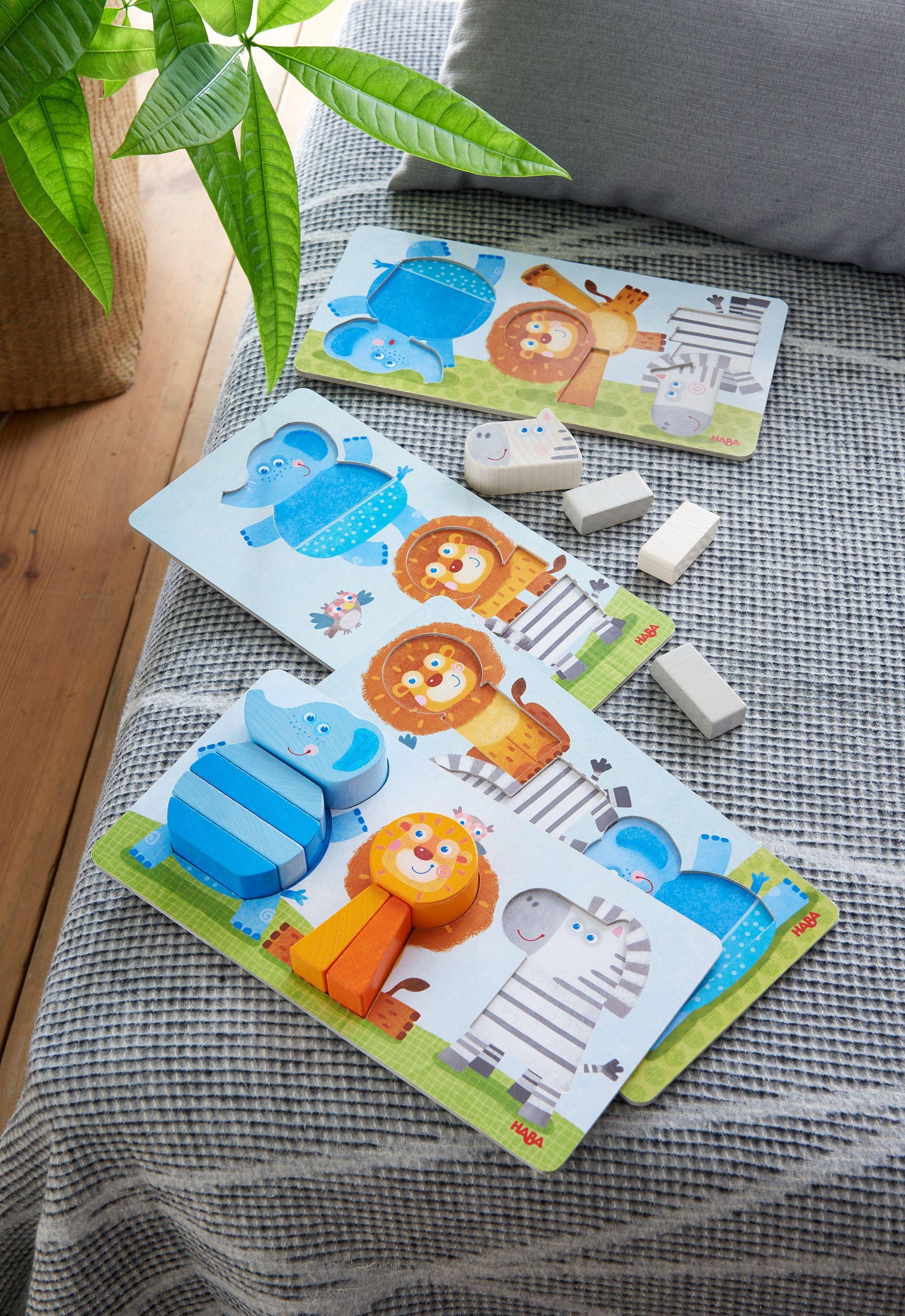 Legespiel TIERISCH WILD in bunt