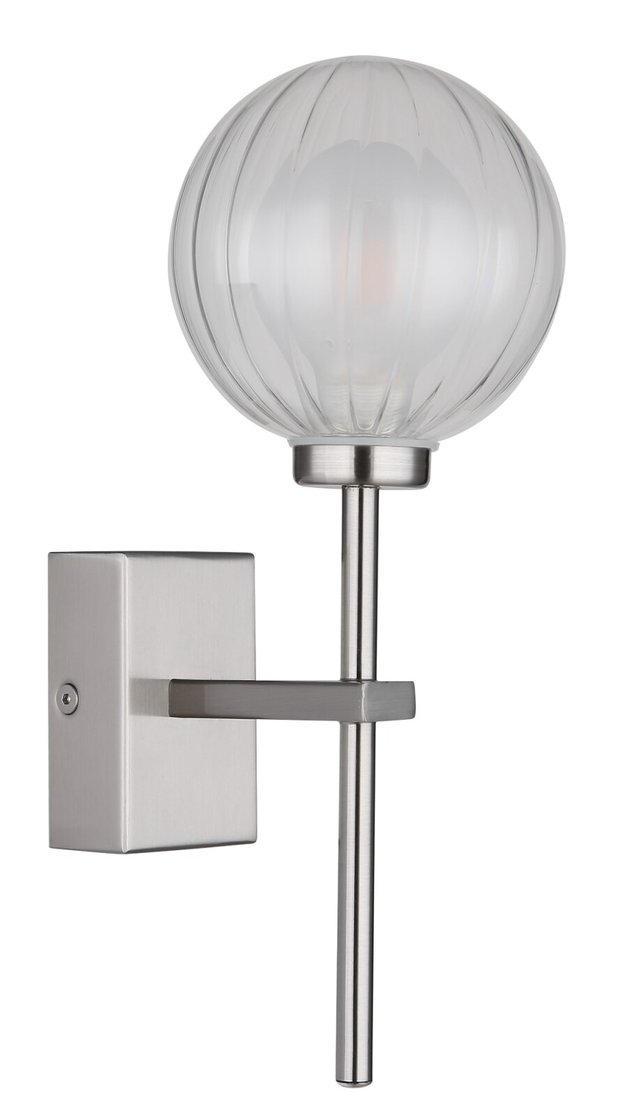 Wandleuchte - Nickel matt - 1-flammig