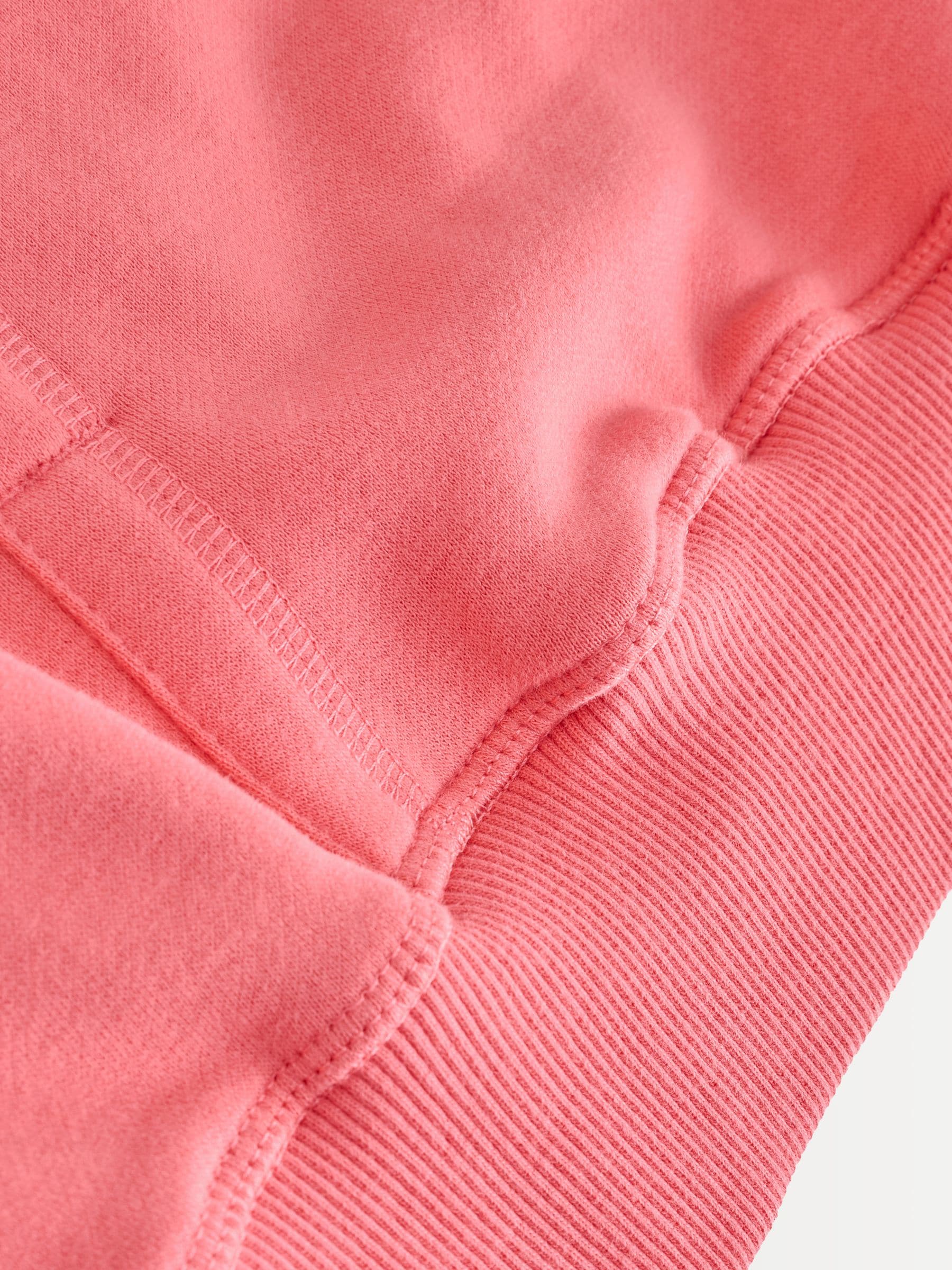 Felroze - Active Longline Overhead Hoodie met superzacht naaddetail en zakken