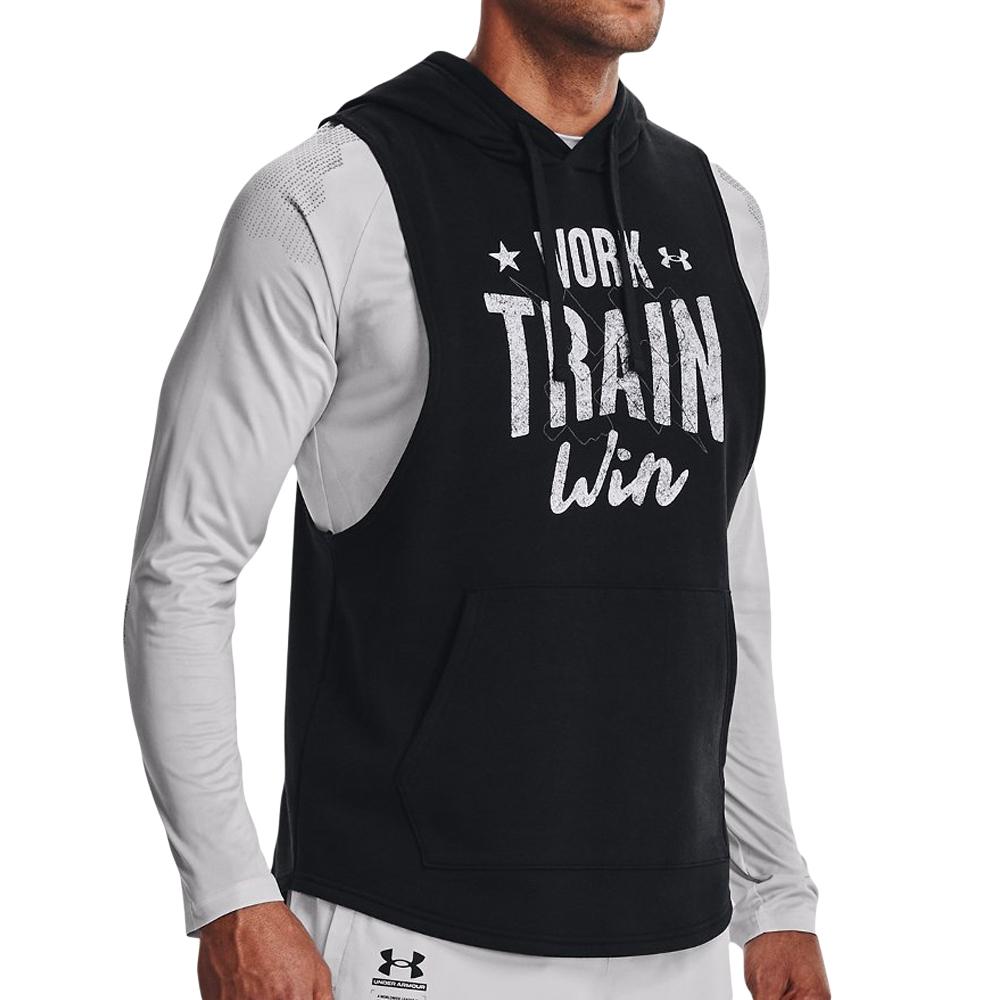 Under Armour Sweat à Capuche Noir Homme Under Armour Rival Fleece 001