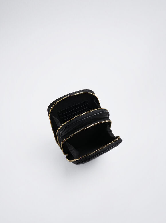 Bolsa acolchoada para celular - Preta